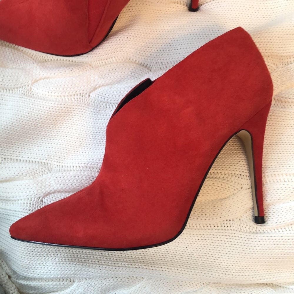 Guess Red Suede Booties